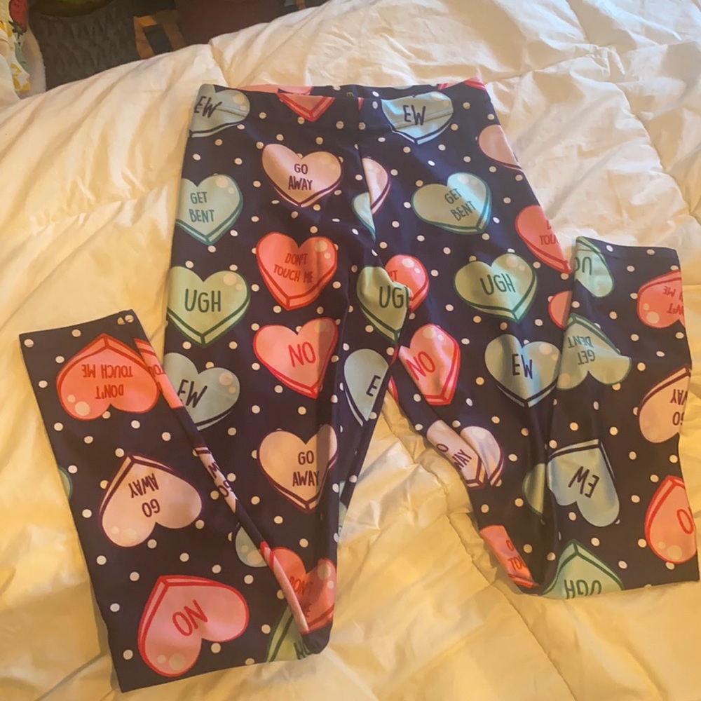 Living Dead Clothing - Anti Candy Heart Leggings